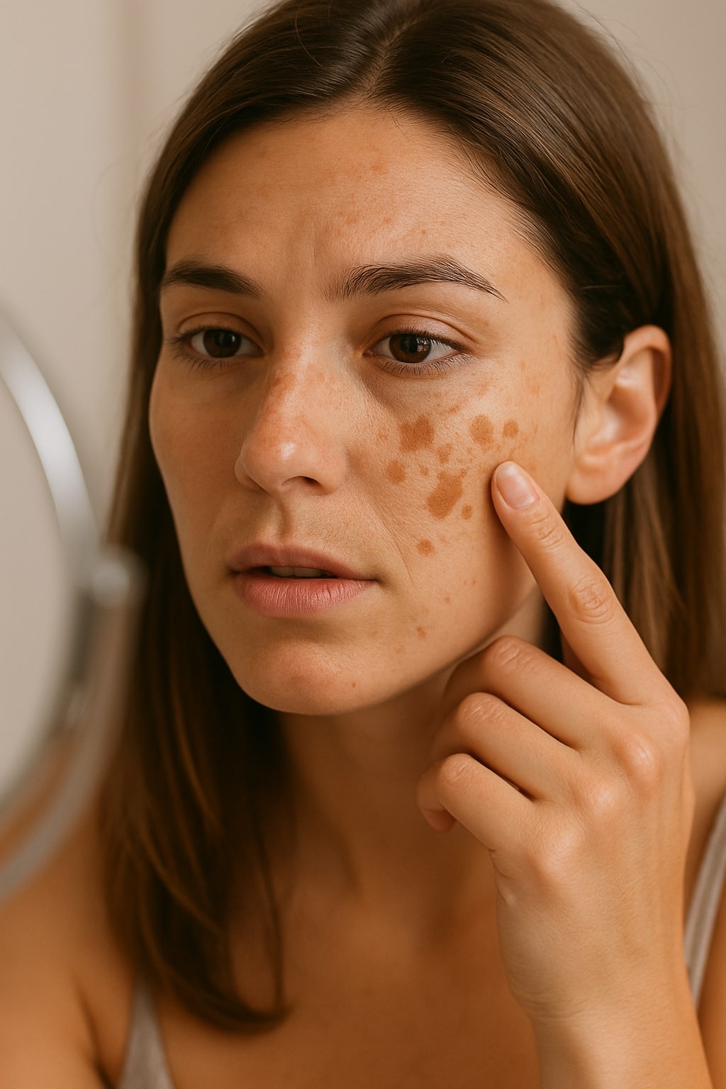 Professionelle Ultraschall-Gesichtsbehandlung gegen Pigmentflecken & ungleichmäßigen Teint – gleichmäßiger Hautton durch tiefenwirksames Einschleusen von aufhellenden Seren bei Elsa Cosmetic Hannover 🌸✨
